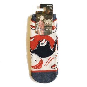 Studio Ghibli Spirited Away No Show Socks 9-11 Toss Food  50off3